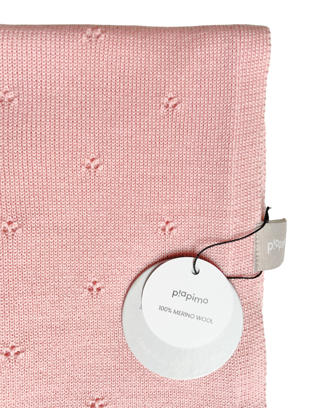 Merino blanket pink 75 x 100 cm Piapimo