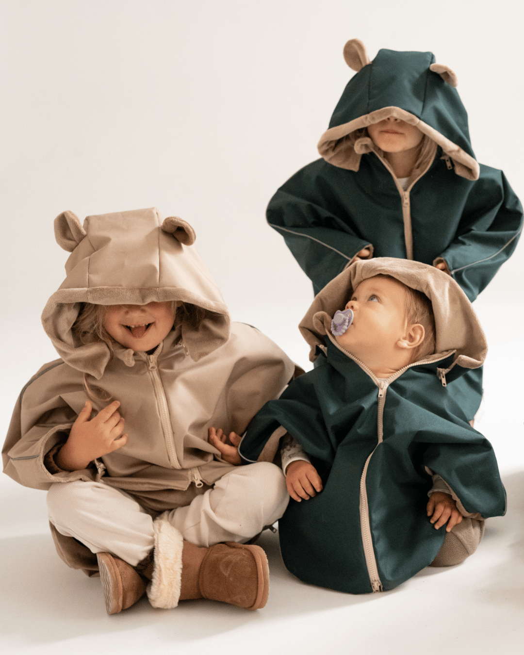 Car poncho GREEN, 75-105 cm