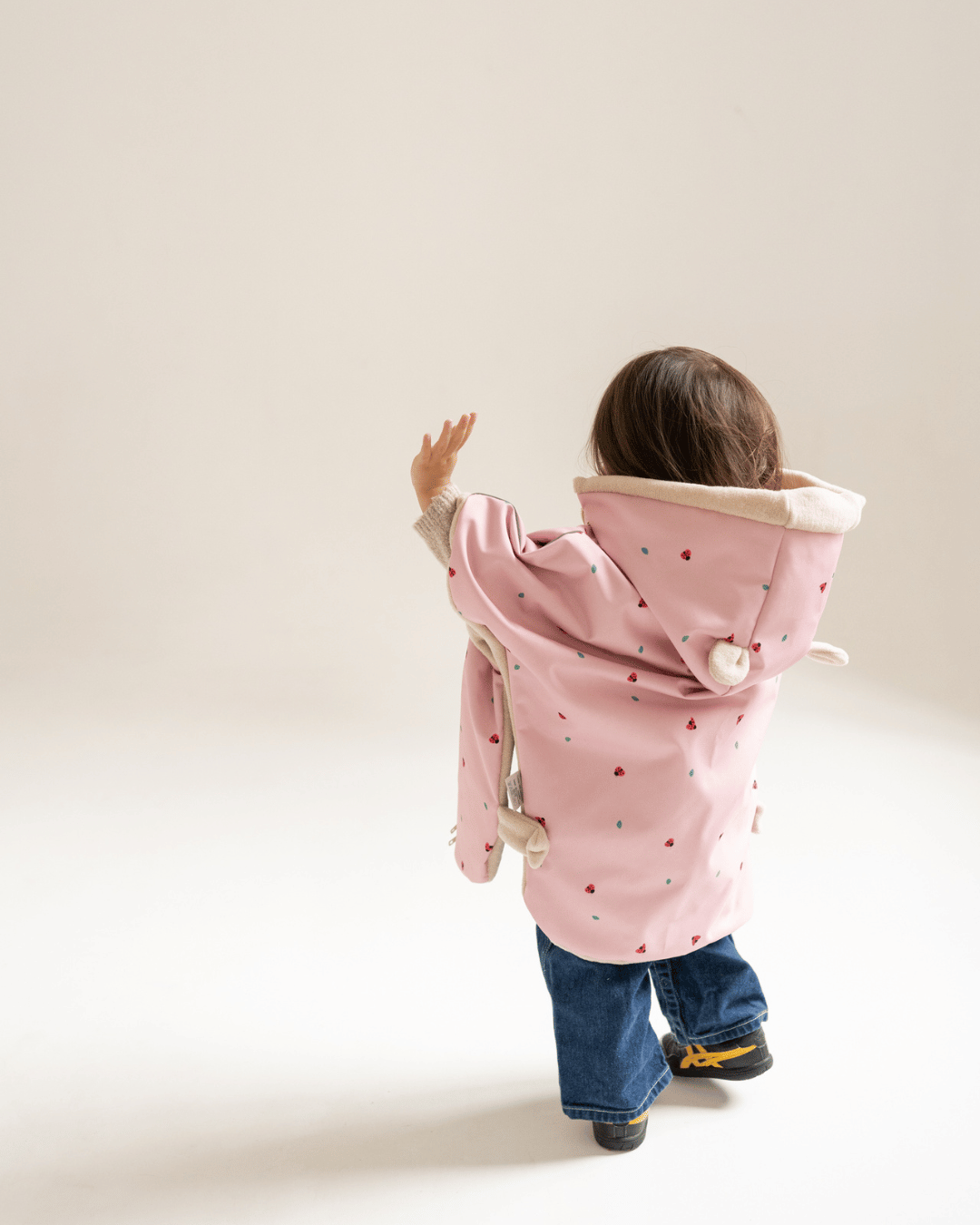 BEIGE car poncho, 75-105 cm