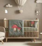 Double-sided cotton quilt with filling, 75 x 100 cm, Las Foresta collection