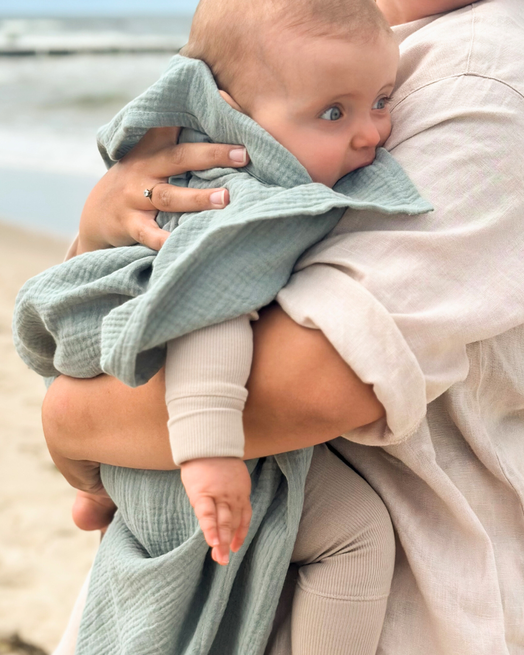 Muslin wrap 120x140 cm sage