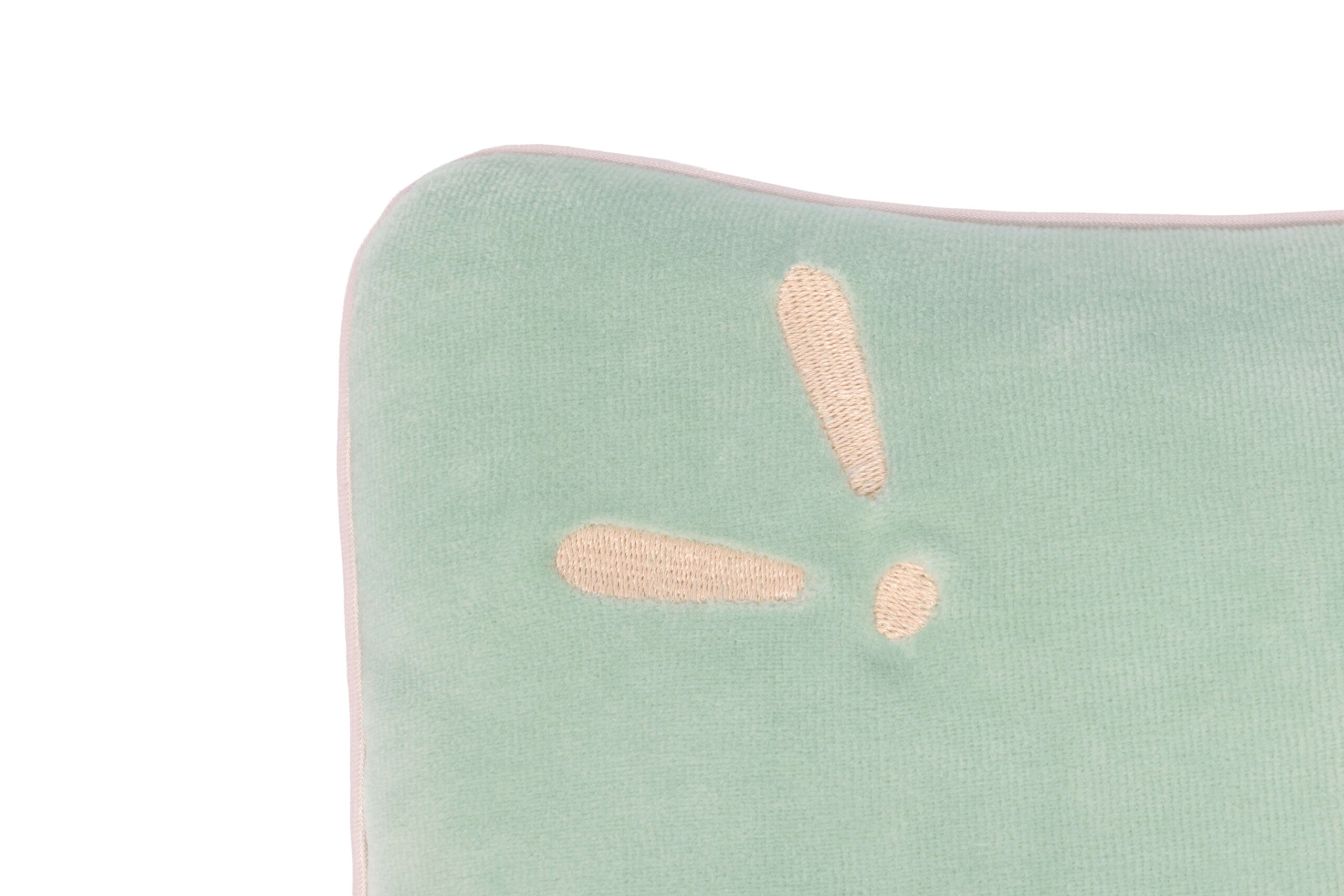 Velvet stroller cushion green SleepSweet collection