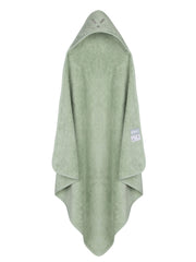 Ręcznik z kapturkiem bambusowo-bawełniany zielony z haftem kolekcja TowelPower.Piapimo.