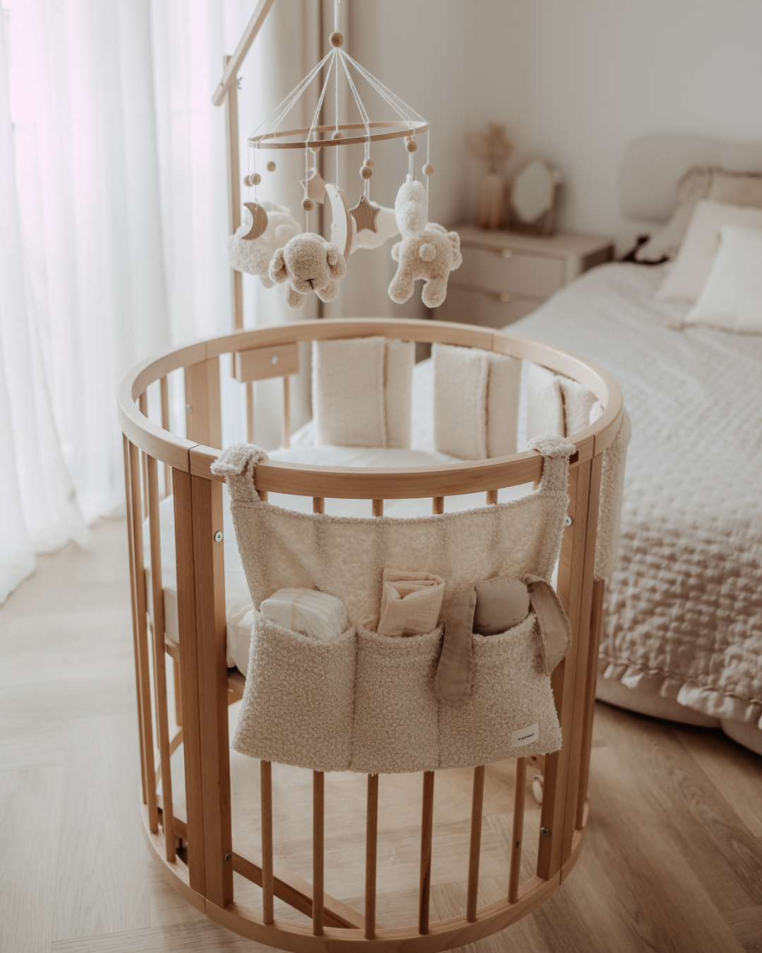Teddy Bed Organizer Beige