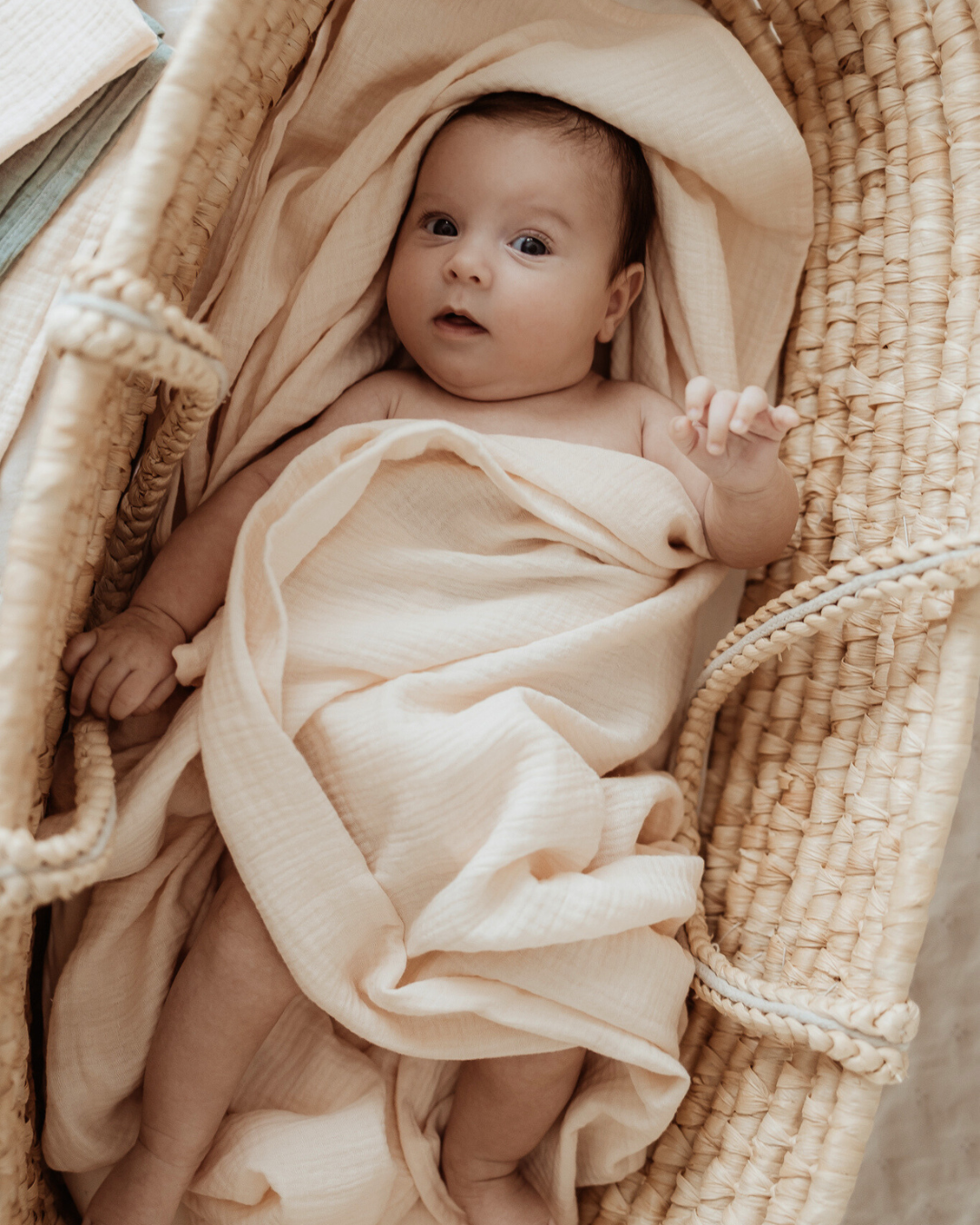 Muslin wrap 120x140 cm beige
