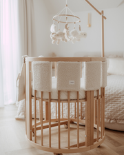 Modular cot protectors Teddy beige 4 pieces