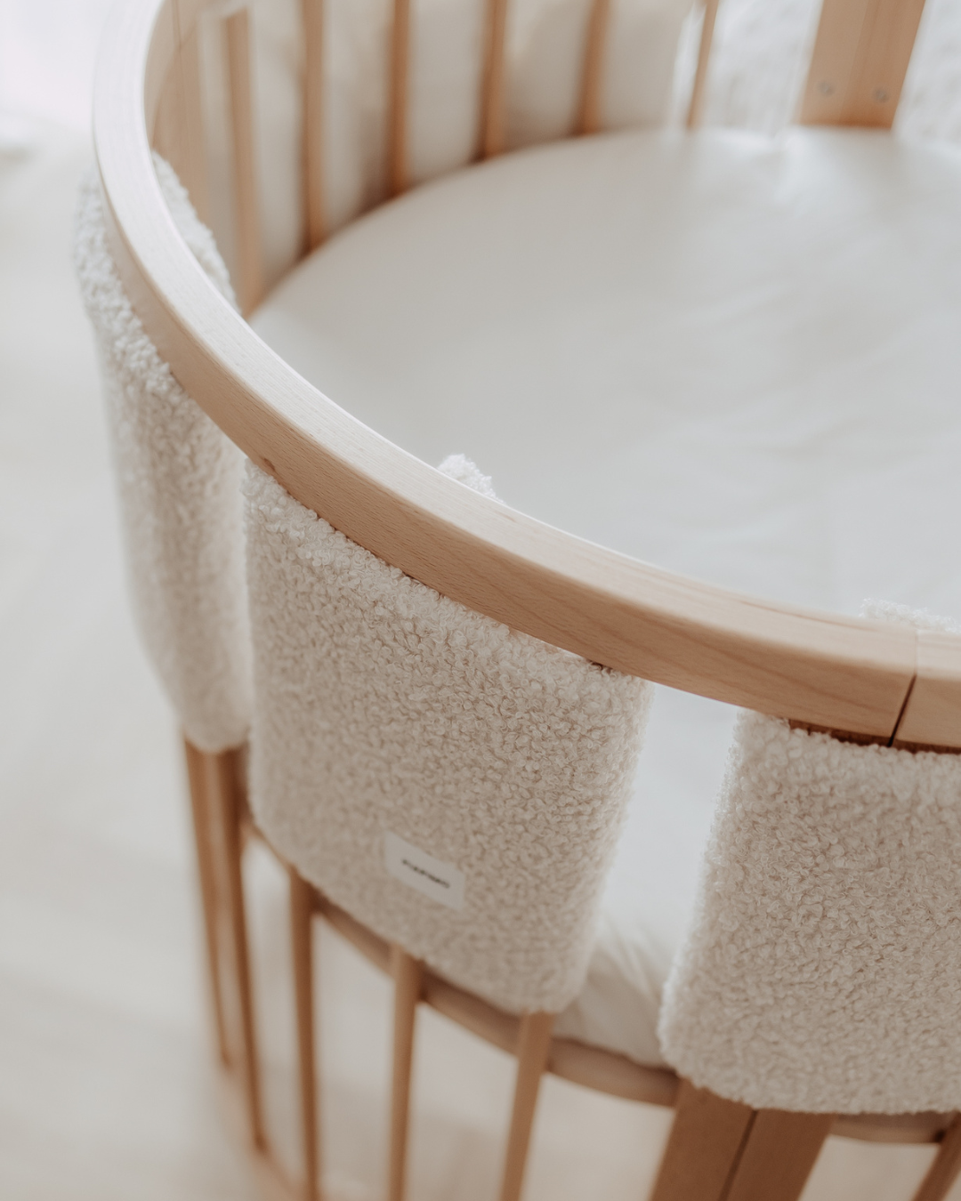 Modular cot protectors Teddy beige 4 pieces