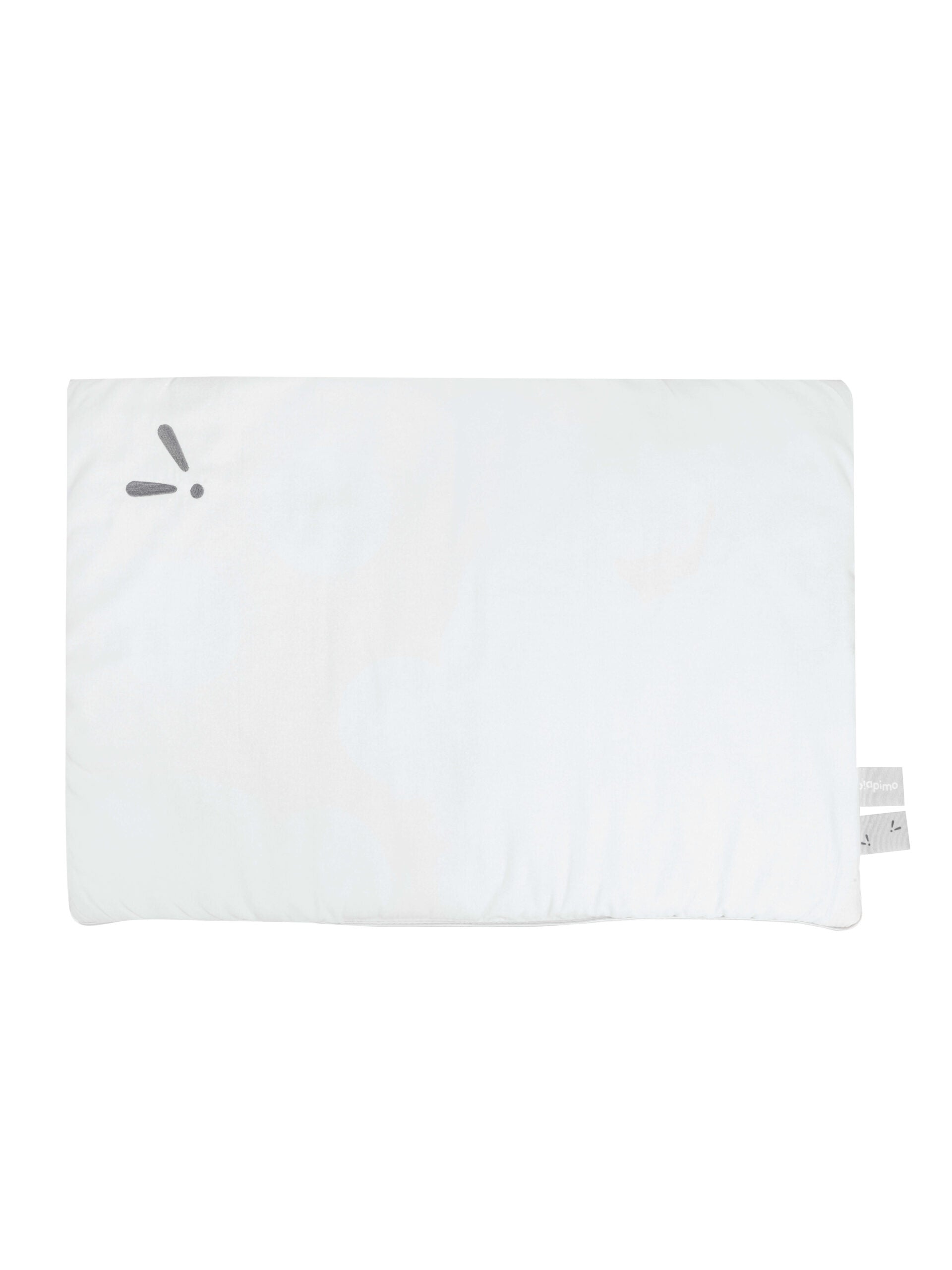 Double-sided cotton pillow with filling, sand-gray, 60 x 40 cm