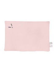 Double-sided cotton pillow with filling, pink and sand, 60 x 40 cm