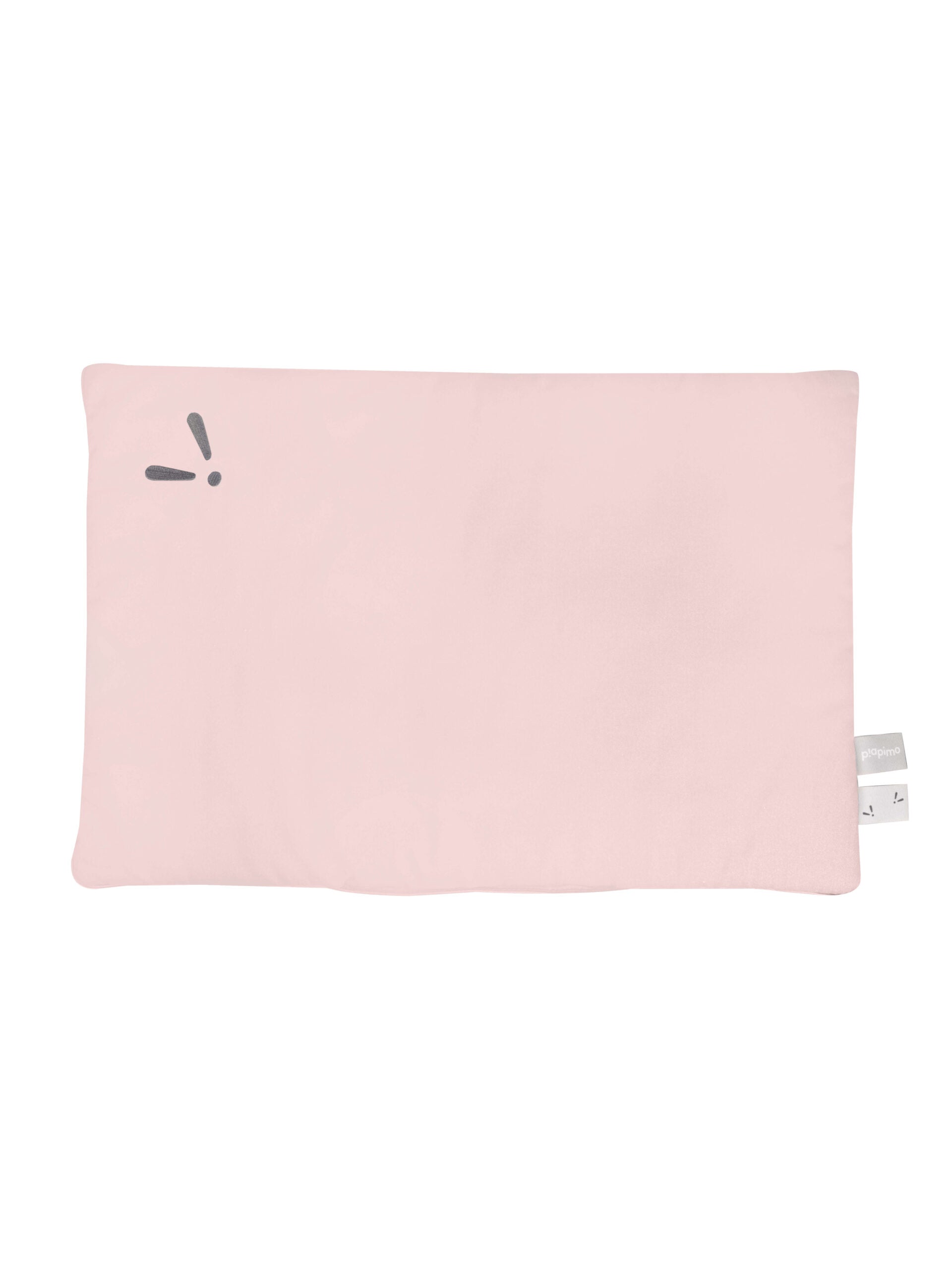 Double-sided cotton pillow with filling, pink and sand, 60 x 40 cm