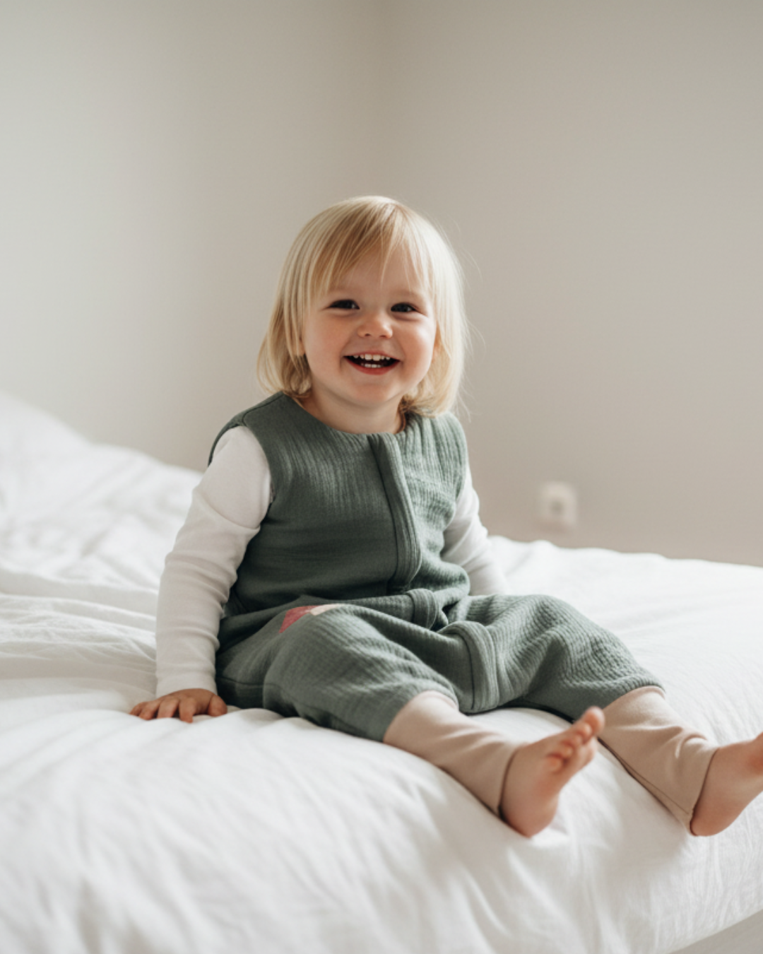 Sleeping bag with legs 1.0 TOG 0-30 months sand